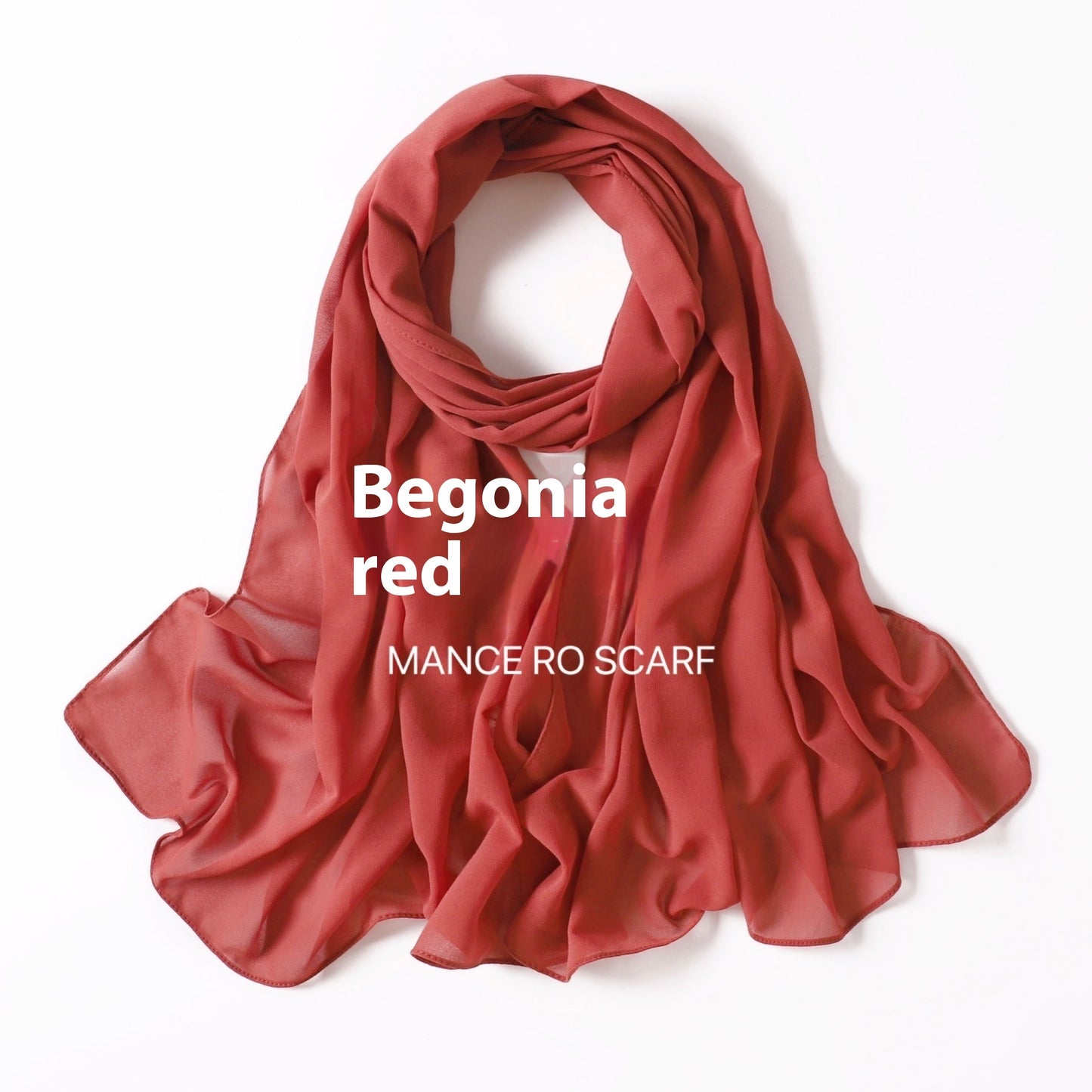 Reine Farbe Perle Chiffon Schal Kopftuch Schleier Chiffon Schal