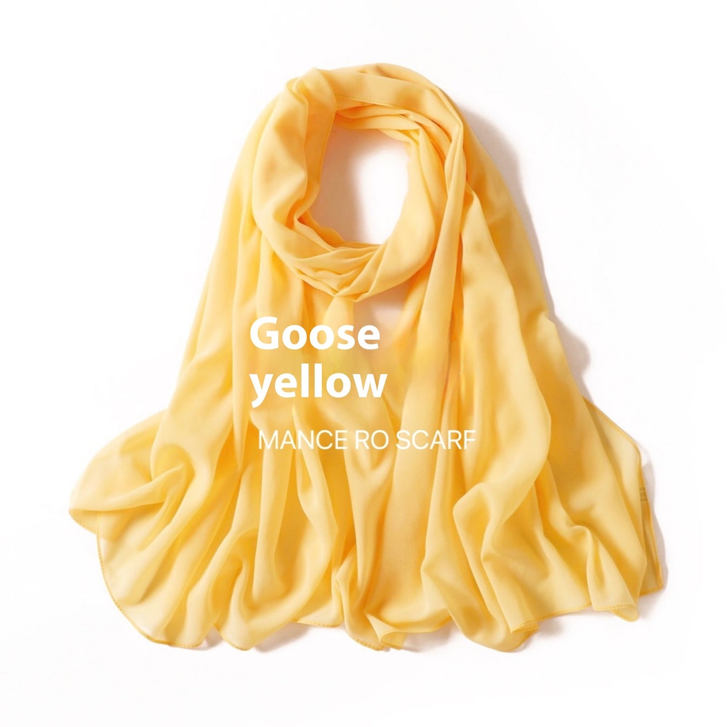 Reine Farbe Perle Chiffon Schal Kopftuch Schleier Chiffon Schal