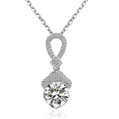 S010 Braut Halskette Ohrringe Set Osten Zubehör 2 Sätze Von Zirkon Braut Schmuck Halskette Set