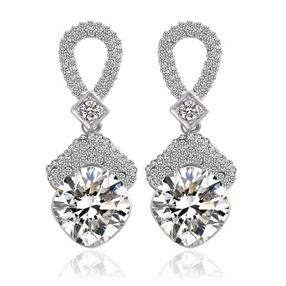 S010 Braut Halskette Ohrringe Set Osten Zubehör 2 Sätze Von Zirkon Braut Schmuck Halskette Set