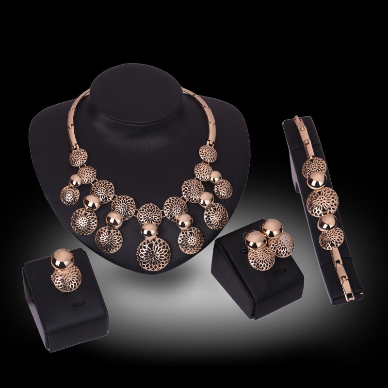 Koreanische Mode Braut Schmuck-Set, Legierung vier Sätze von Galvanik Schmuck Explosion, Hersteller Quelle