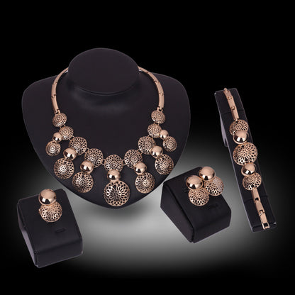 Koreanische Mode Braut Schmuck-Set, Legierung vier Sätze von Galvanik Schmuck Explosion, Hersteller Quelle
