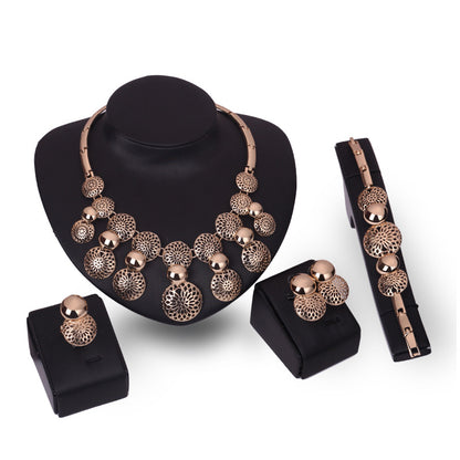 Koreanische Mode Braut Schmuck-Set, Legierung vier Sätze von Galvanik Schmuck Explosion, Hersteller Quelle