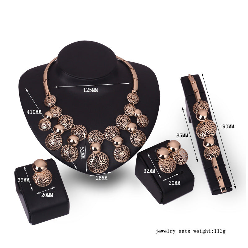 Koreanische Mode Braut Schmuck-Set, Legierung vier Sätze von Galvanik Schmuck Explosion, Hersteller Quelle