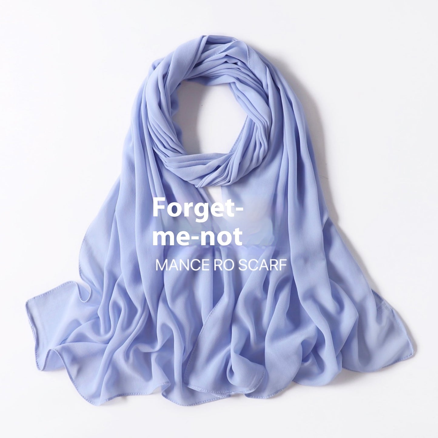 Reine Farbe Perle Chiffon Schal Kopftuch Schleier Chiffon Schal