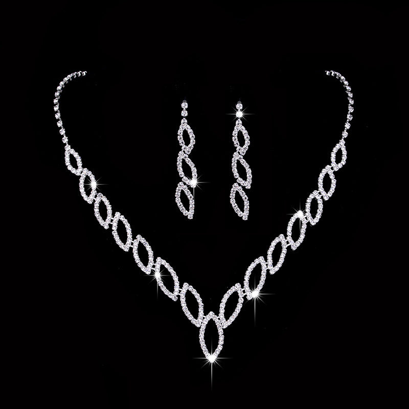 Classic kiss kiss EARRINGS NECKLACE BRIDAL Jewelry