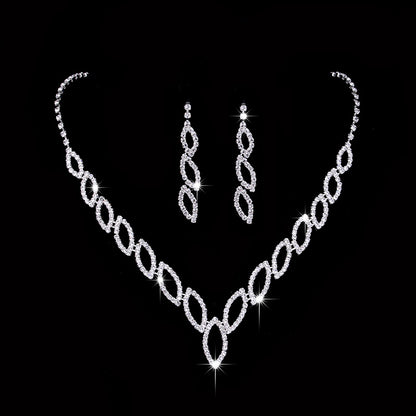Classic kiss kiss EARRINGS NECKLACE BRIDAL Jewelry