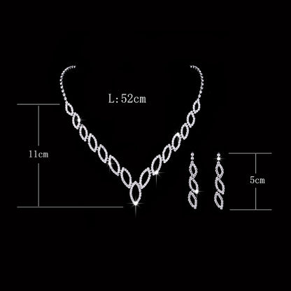 Classic kiss kiss EARRINGS NECKLACE BRIDAL Jewelry