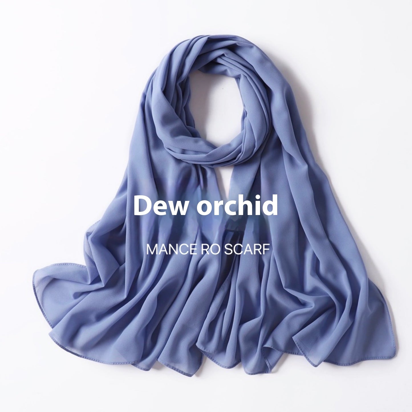 Reine Farbe Perle Chiffon Schal Kopftuch Schleier Chiffon Schal