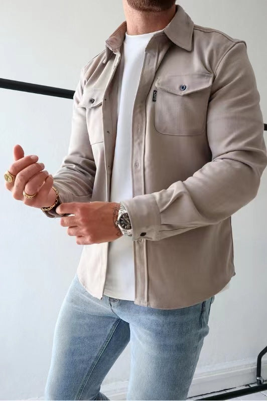 Herren Jugend Freizeithemd Brushed