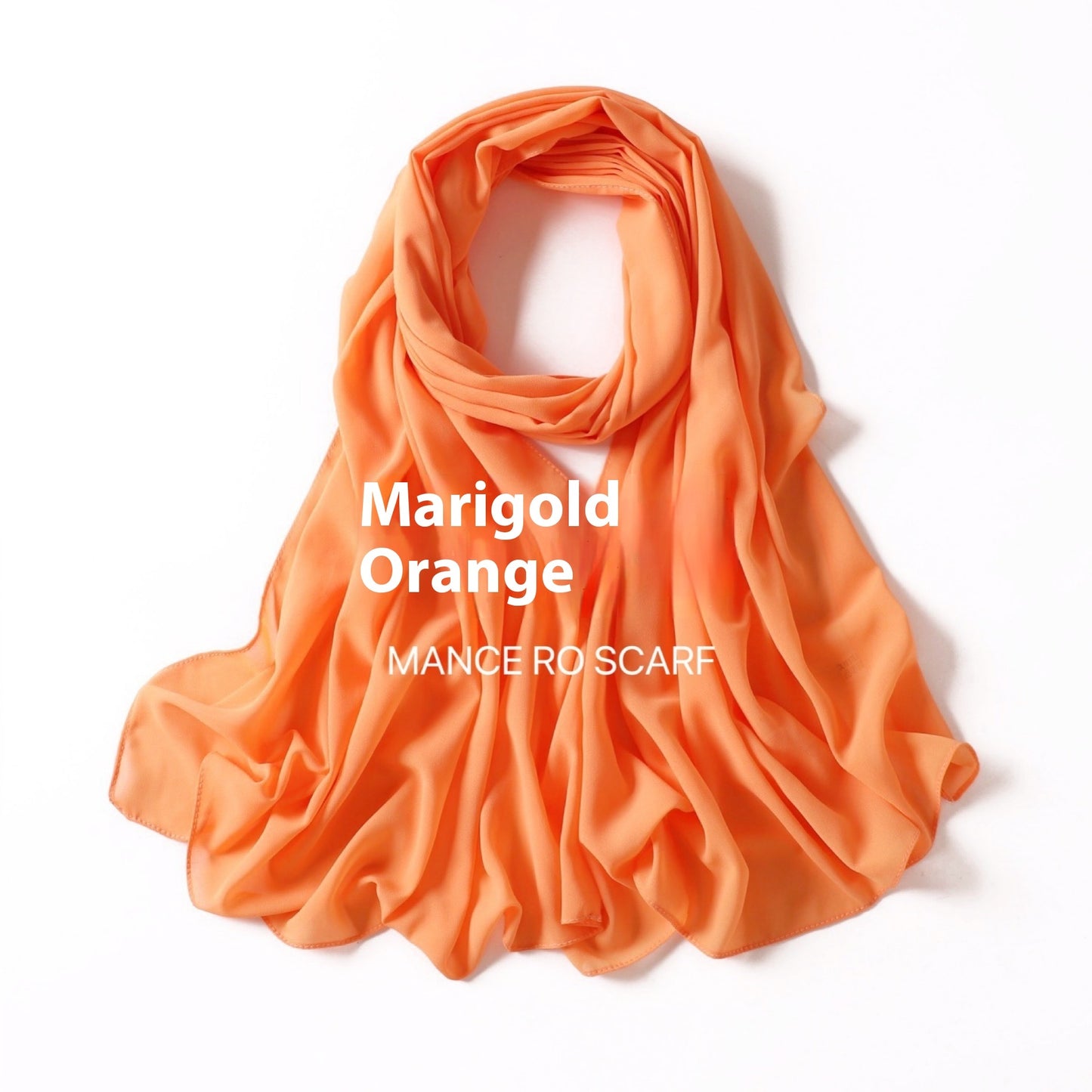 Reine Farbe Perle Chiffon Schal Kopftuch Schleier Chiffon Schal