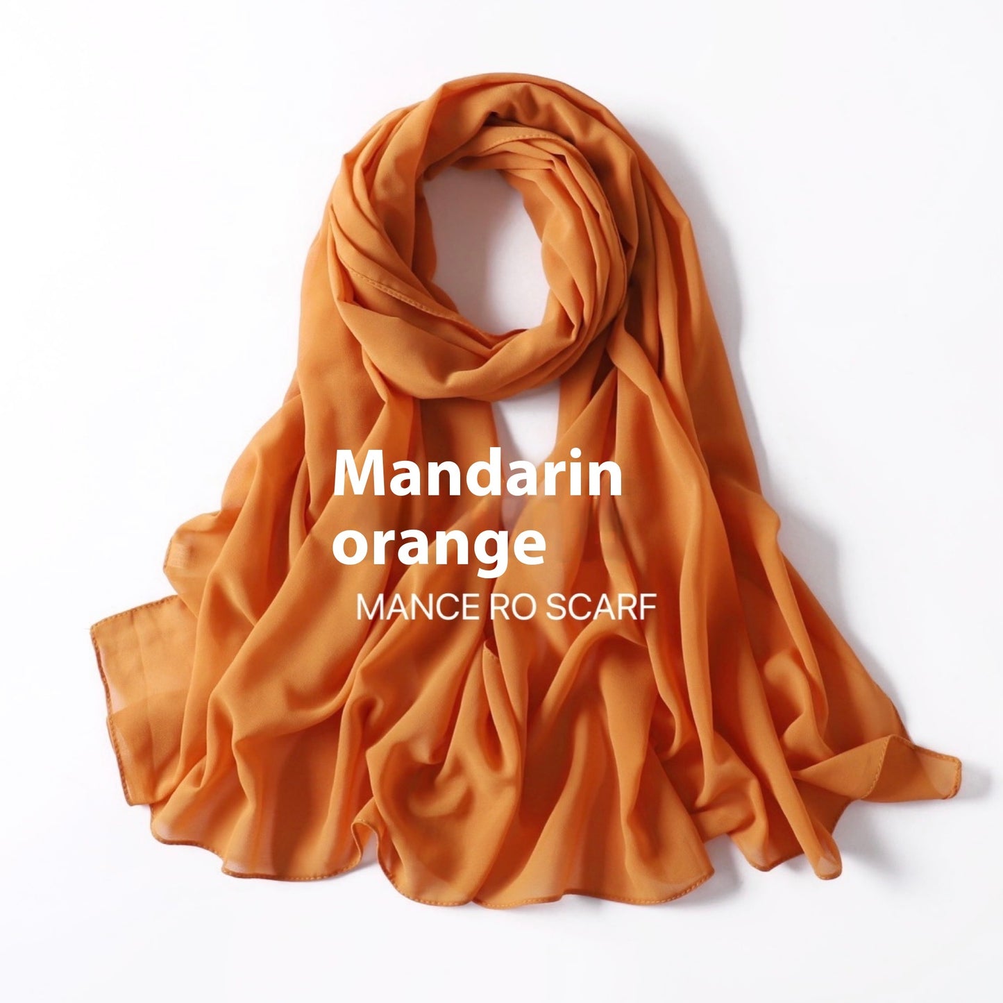 Reine Farbe Perle Chiffon Schal Kopftuch Schleier Chiffon Schal