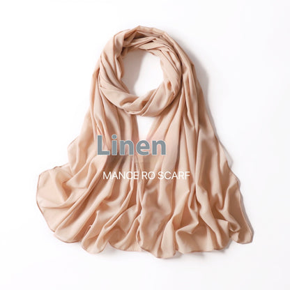 Reine Farbe Perle Chiffon Schal Kopftuch Schleier Chiffon Schal