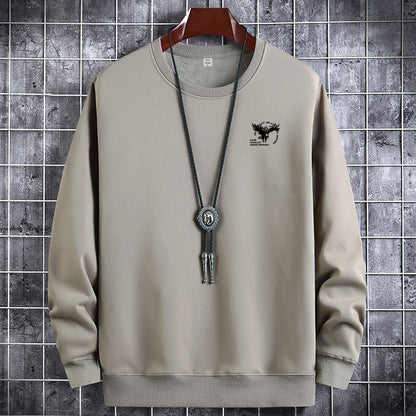 Herren Rundhalspullover Freizeitpullover Langarm Thermooberteil