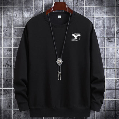 Herren Rundhalspullover Freizeitpullover Langarm Thermooberteil