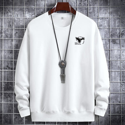 Herren Rundhalspullover Freizeitpullover Langarm Thermooberteil
