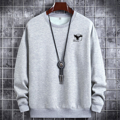 Herren Rundhalspullover Freizeitpullover Langarm Thermooberteil