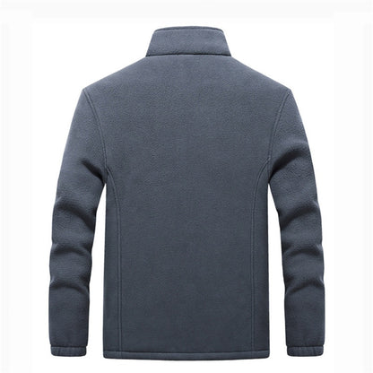 Winter Herrenjacken Dicke Fleece Kapuzen Männer Sweatshirt Solid Casual Mantel