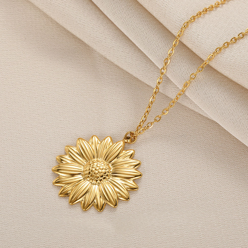 Du bist mein Sonnenschein, offene Medaillon-Halskette, Boho-Schmuck