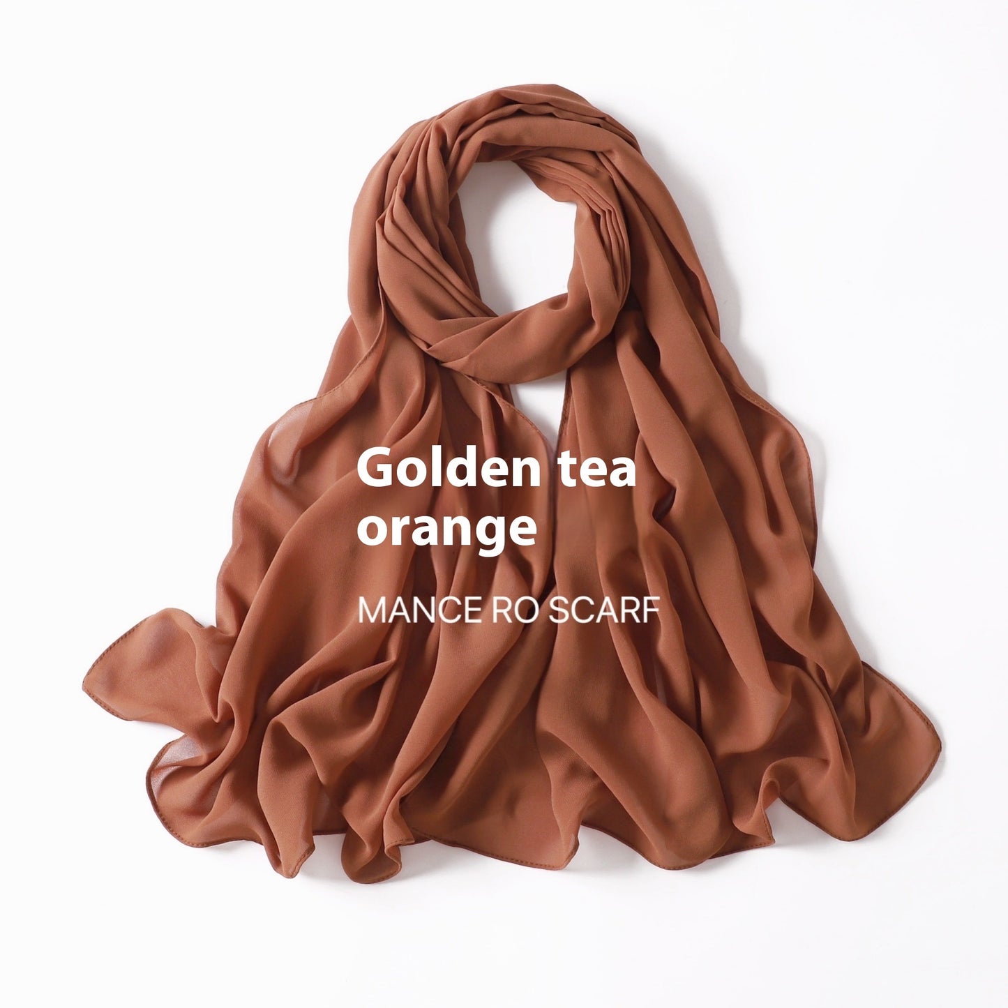 Reine Farbe Perle Chiffon Schal Kopftuch Schleier Chiffon Schal