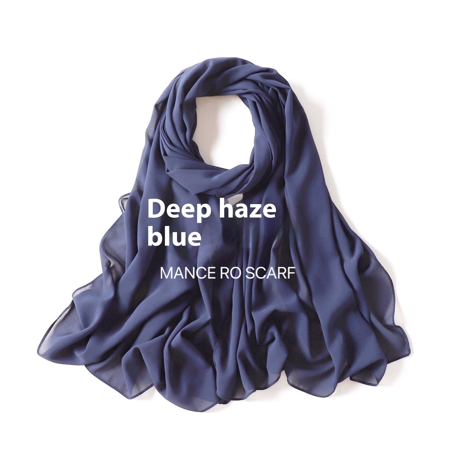 Reine Farbe Perle Chiffon Schal Kopftuch Schleier Chiffon Schal