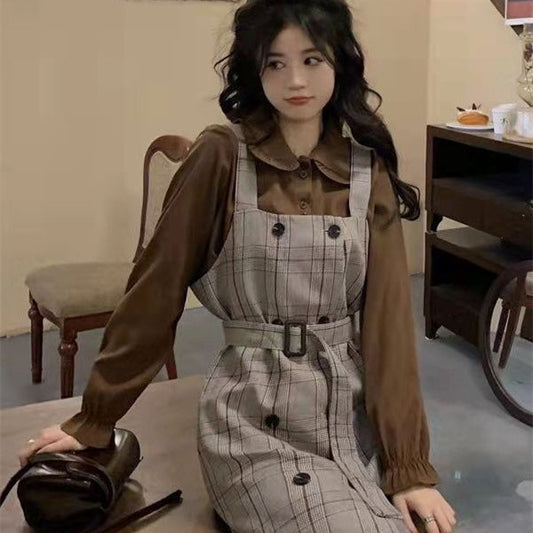 Western Style Youthful-looking Spring And Autumn Vintage Shirt