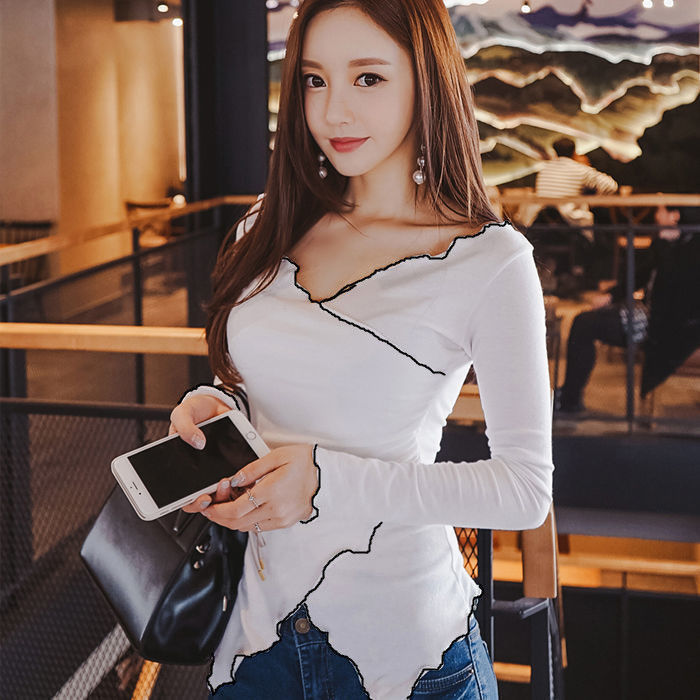 Damen T-Shirt mit Holzohren, weiß