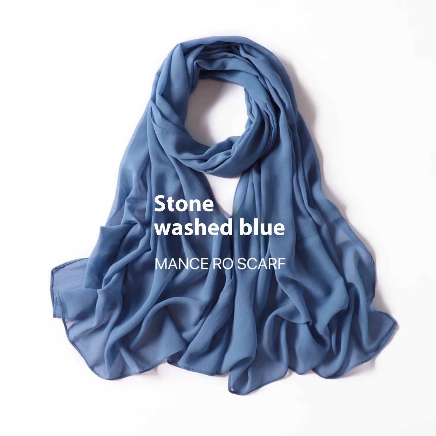 Reine Farbe Perle Chiffon Schal Kopftuch Schleier Chiffon Schal